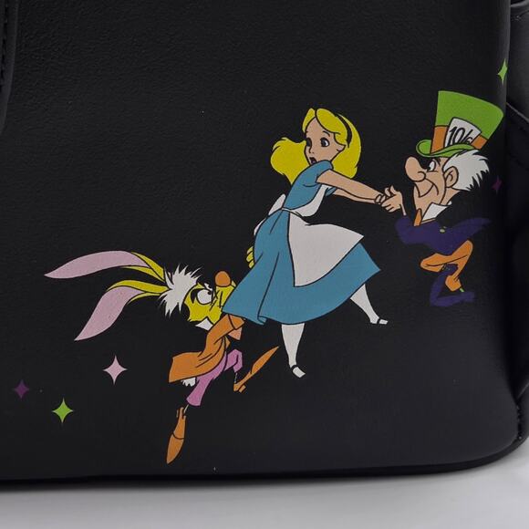 Loungefly Disney Alice In Wonderland Glow-In-The-Dark Characters Mini Backpack main image 7